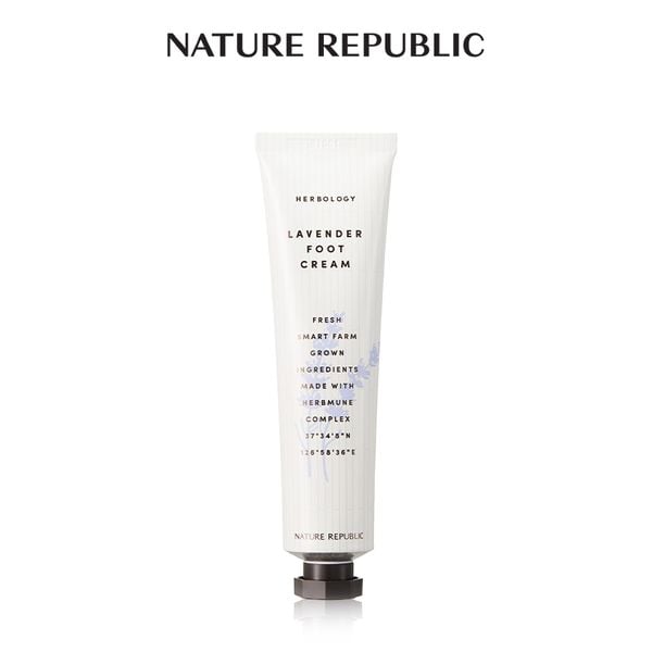  Kem dưỡng da chân Nature Republic Herbology Lavender Foot Cream 70ml (Date tháng 10.2025) 