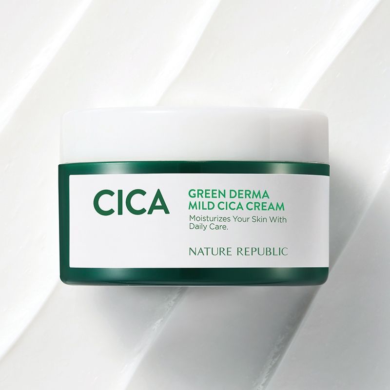 Kem Dưỡng Da Green Derma Mild Cica Cream – Nature Republic Vietnam