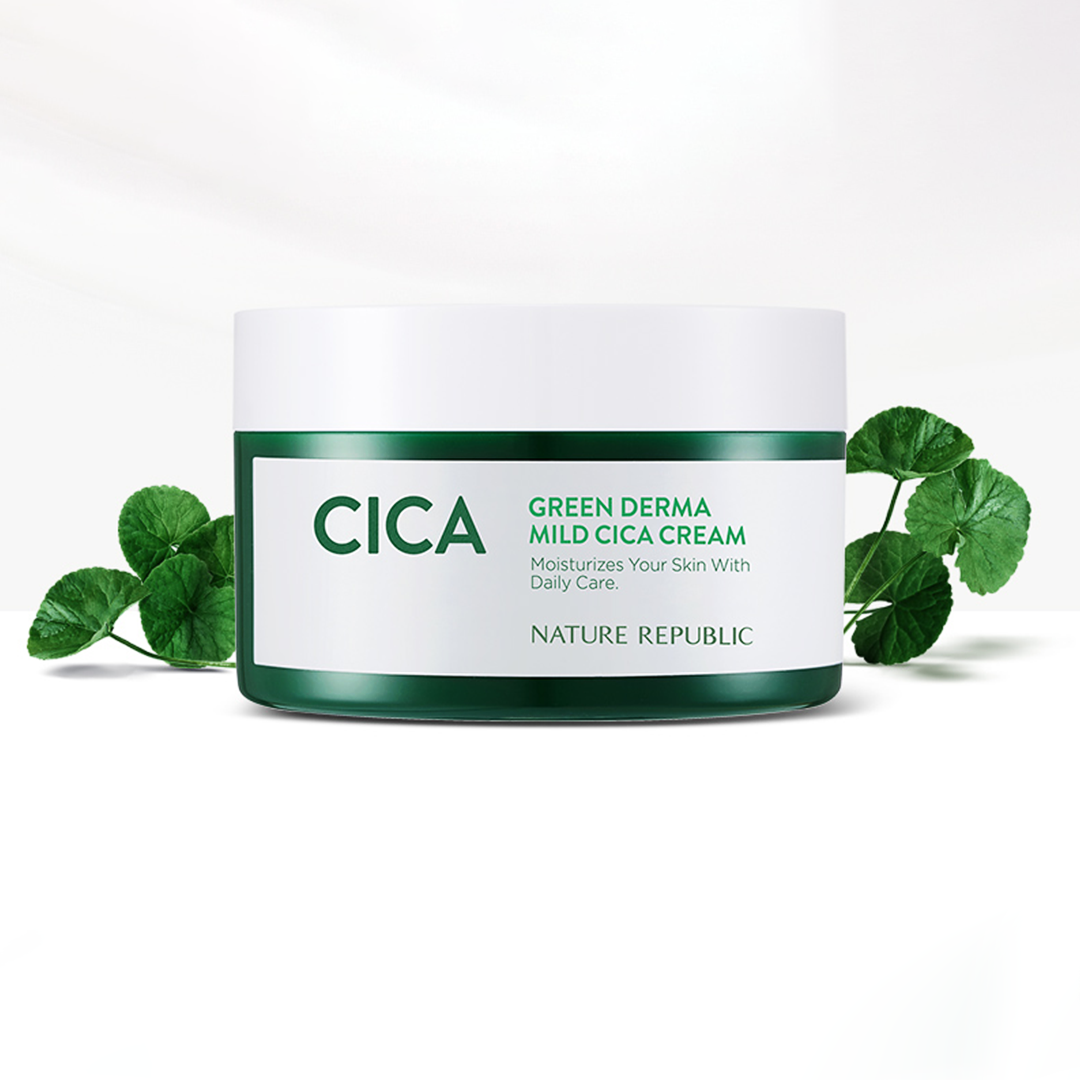  MUA 1 TẶNG 1 Kem Dưỡng Da Green Derma Mild Cica Cream 190ml 