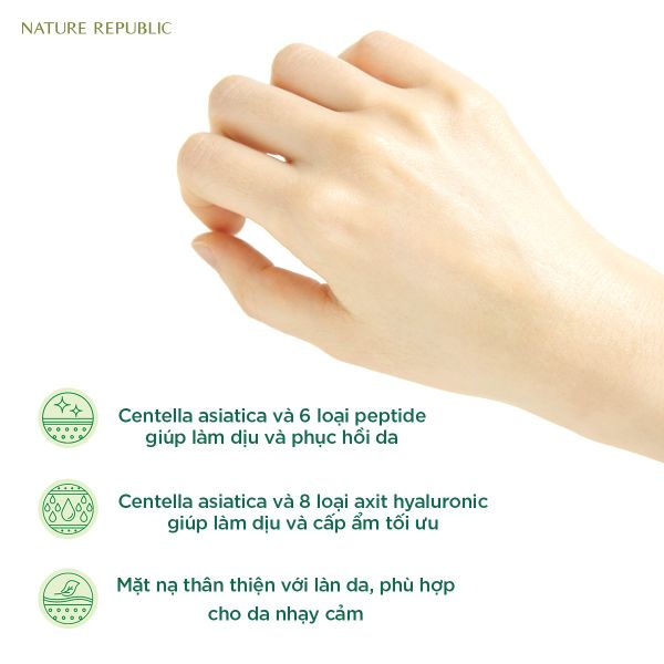  Mặt nạ Nature Republic Green Derma Mild Cica Calming Care Mask Sheet 25ml 