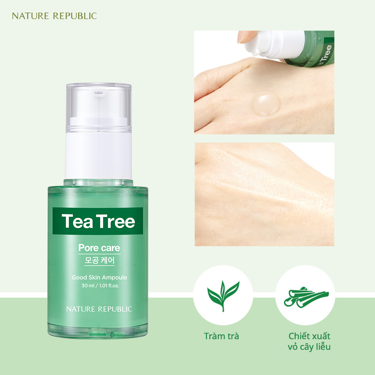  Tinh Chất Chăm Sóc Lỗ Chân Lông Good Skin Tea Tree Ampoule 30ml 