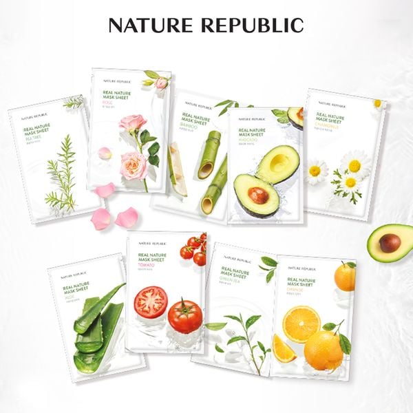  Mặt nạ dưỡng da Real Nature Mask Sheet 