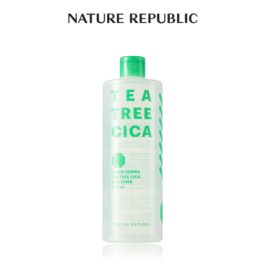  Nước cân bằng da GREEN DERMA TEA TREE CICA TONER 500ml 