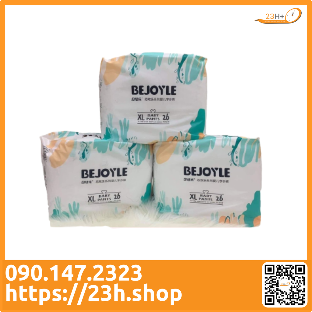 Bỉm TÃ Quần Cho Bé Bejoyle 23h.shop Size M32 Thiết Kế 2 Lớp Chống Tràn Siêu Mỏng Thấm Hút Tốt