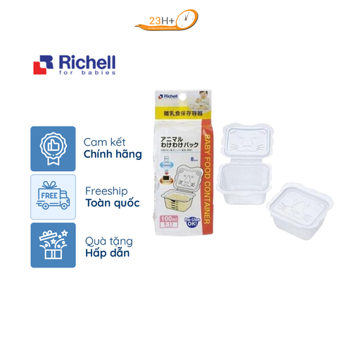 BỘ HỘP TRỮ THỨC ĂN DẶM RICHELL (150ML-6C)