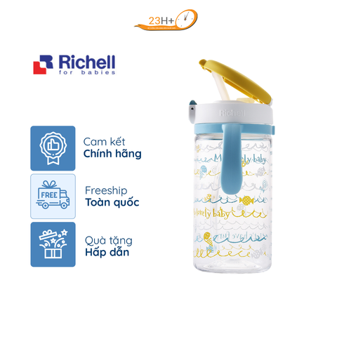 BÌNH ỐNG HÚT AQ RICHELL (320ML - VÀNG)