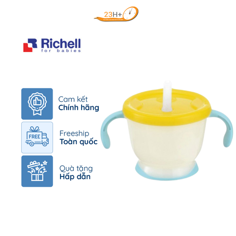 Cốc tập uống 3 giai đoạn Richell (Vàng)