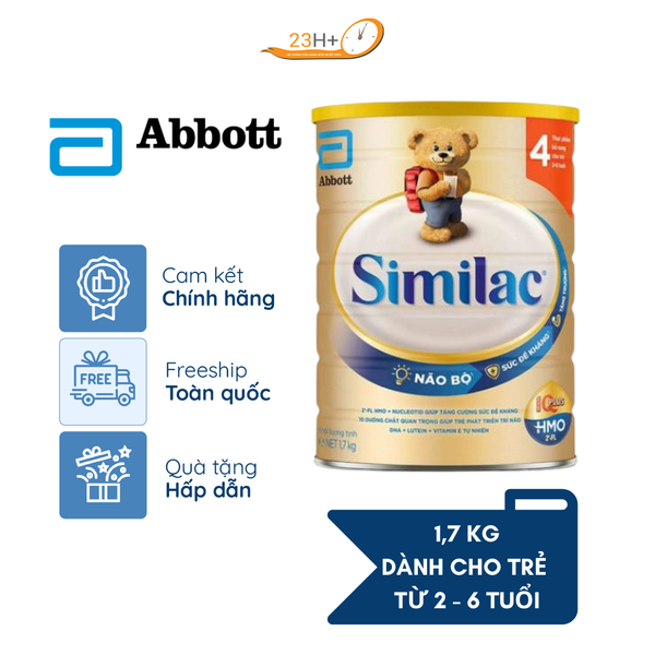 Sữa Bột Abbott Similac IQ HMO 4 1.7kg Mới