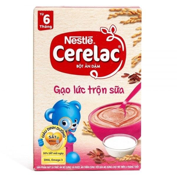 Bột Ăn Dặm Cerelac Gạo Lức Trộn Sữa (Từ 6 Tháng)