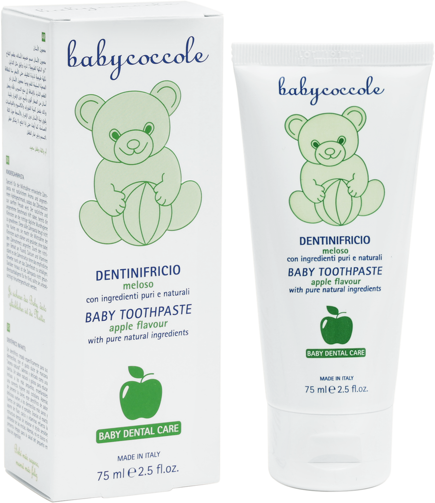 Kem đánh răng cho bé Hương Táo Babycoccole 12M+ trẻ em nuốt được 75ml