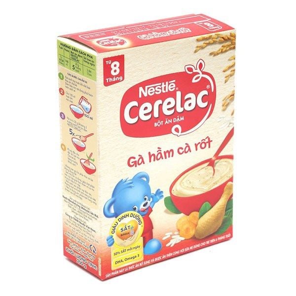 Bột Ăn Dặm Cerelac Gà Hầm Cà Rốt (Từ 8 Tháng)