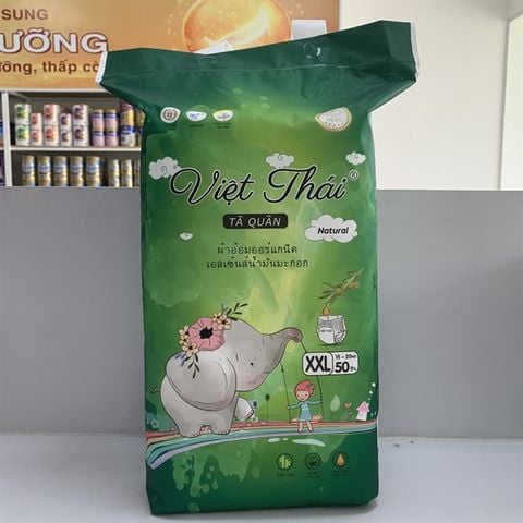 Bỉm TÃ Quần Cho Bé Việt Thái Size XXL50 23h.shop Thiết Kế 2 Lớp Chống Tràn Siêu Mỏng Thấm Hút Tốt