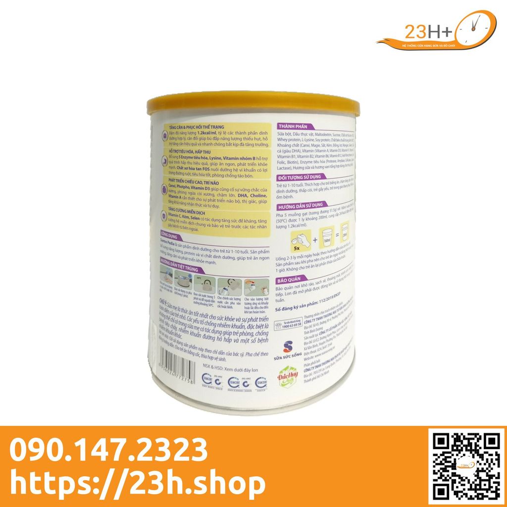 Sữa Bột Santos Pedia 900g