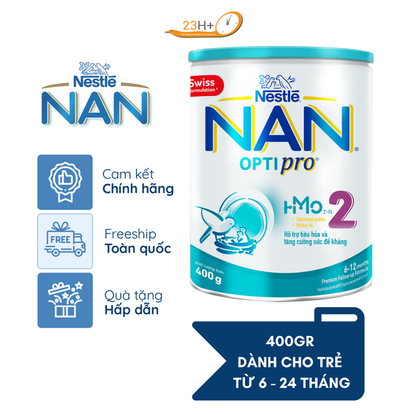 Sữa Bột Nan Optipro 2 400g (Mới)