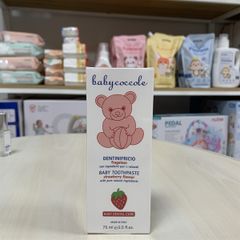 Kem đánh răng cho bé Hương Dâu Babycoccole 12M+ trẻ em nuốt được 75ml