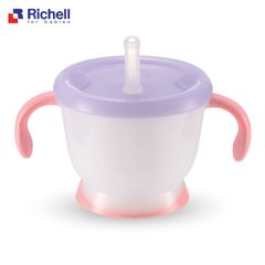Cốc tập uống 3 giai đoạn Richell (Hồng)
