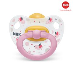 BỘ 2 TI GIẢ NUK HAPPYKIDS S1 CAO SU 0 - 6M