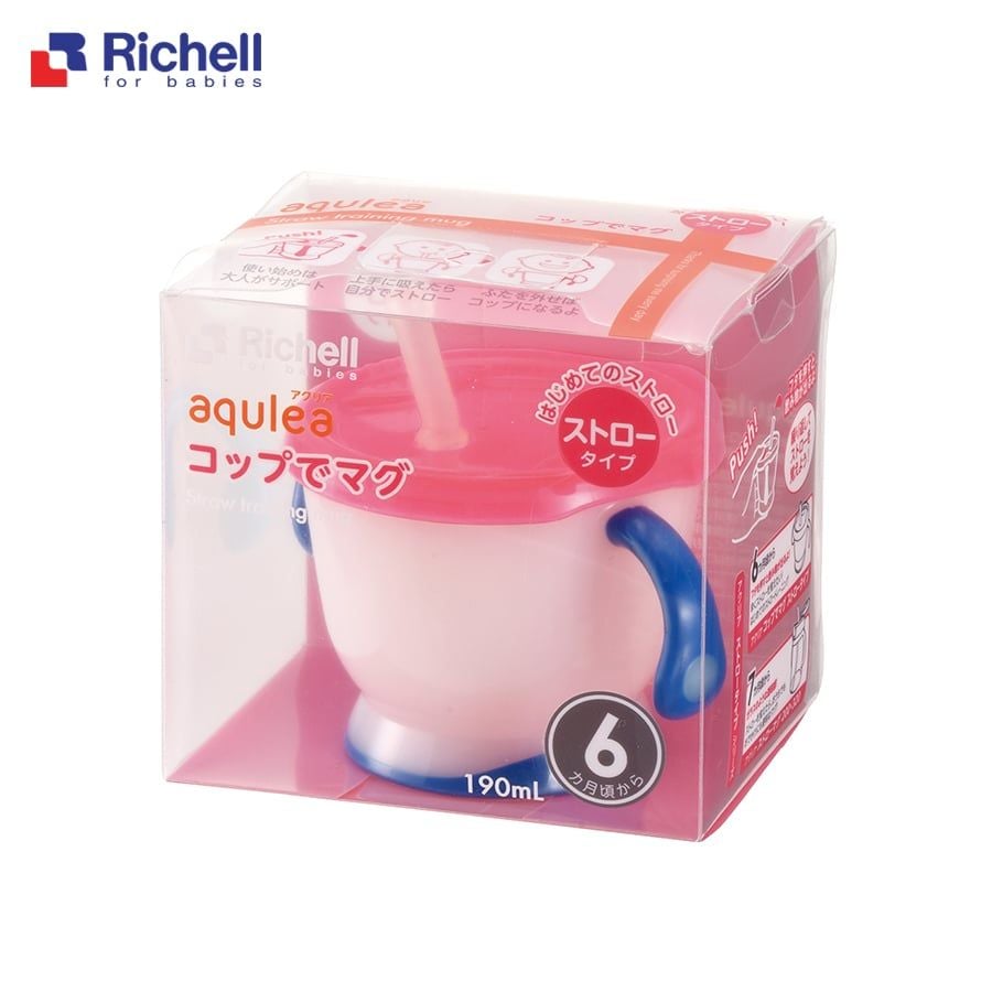 Cốc tập uống 3 giai đoạn Richell (Xanh)