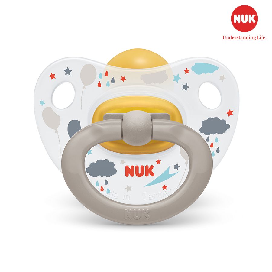 Bộ 2 ti giả NUK Happykids S1Cao Su 6-18m