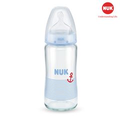 BÌNH SỮA NUK PREMIUM CHOICE + THỦY TINH 240ML NÚM TI S1 - M