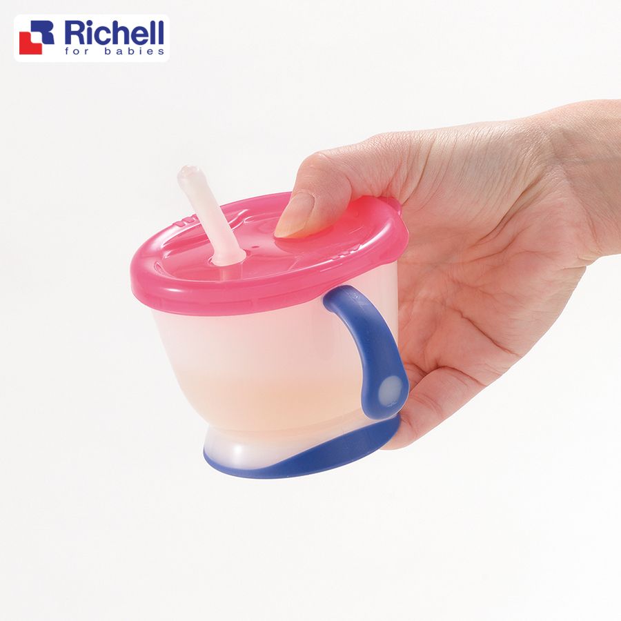 Cốc tập uống 3 giai đoạn Richell (Xanh)