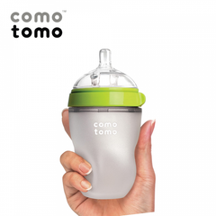 BÌNH SỮA SILICONE COMOTOMO 250ML - XANH