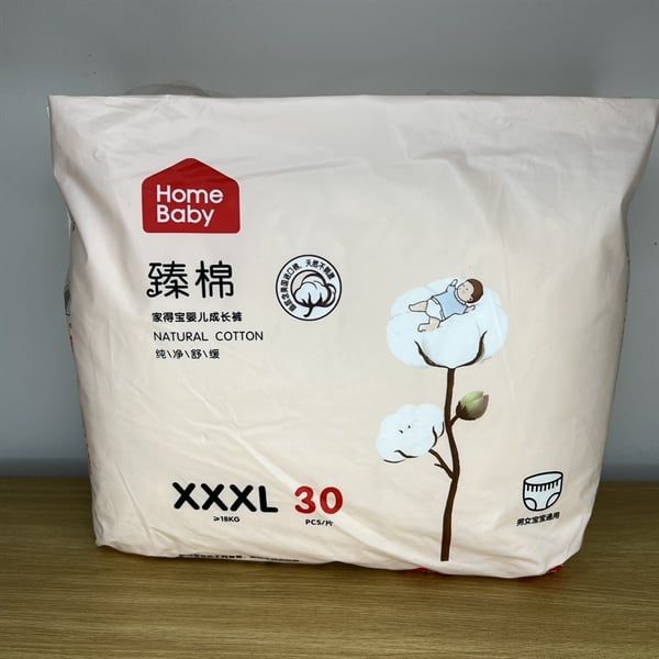 Bỉm/Tã Quần Home Baby Nội Địa Trung Cho Trẻ Em Bé Sơ Sinh XXXL30