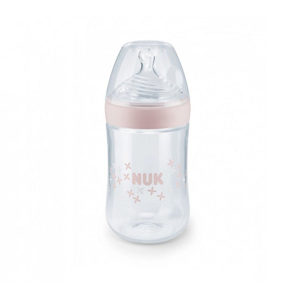 Bình sữa NUK PP Nature Sense 260ml núm ty Silicone S1 - M