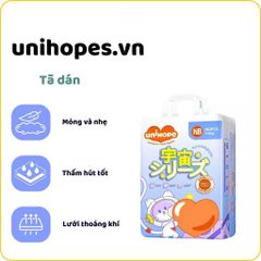 TÃ EM BÉ DẠNG DÁN UNIHOPE SIZE NB - 60 MIẾNG