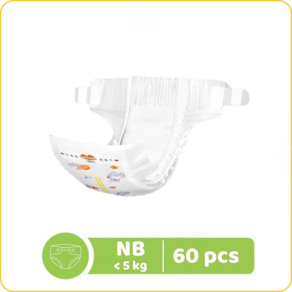 TÃ EM BÉ DẠNG DÁN UNIHOPE SIZE NB - 60 MIẾNG