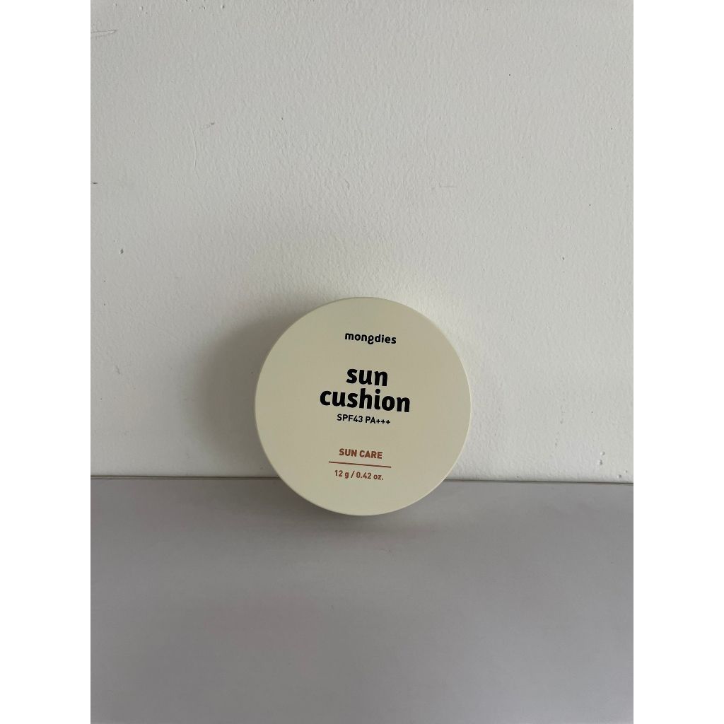 Kem nền chống nắng vật lý SPF 43 PA +++ Mongdies Excellent Sun Cushion 12g