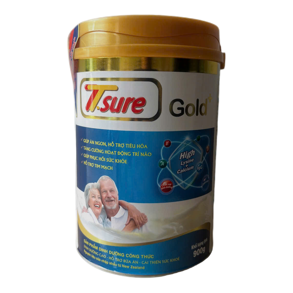 TSURE GOLD 900GR (Sữa bột Tsure Gold dành cho người lớn tuổi và bệnh nhân cần phục hồi sức khỏe 900gr)