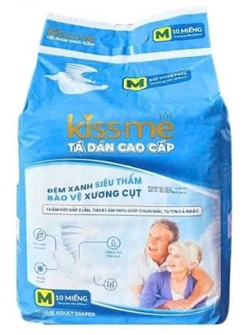 TÃ DÁN NGƯỜI LỚN KISSME SIZE M - VÒNG BỤNG 60-105CM