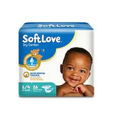 Bỉm TÃ Dán Cho Bé Softlove Size L52 23h.shop Nhập Khẩu Singapore Thiết Kế 2 Lớp Chống Tràn Siêu Mỏng Thấm Hút Tốt