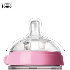 BÌNH SỮA SILICONE COMOTOMO 150ML - HỒNG
