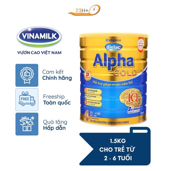 Sữa Bột Dielac Alpha IQ Gold 4 1.5kg