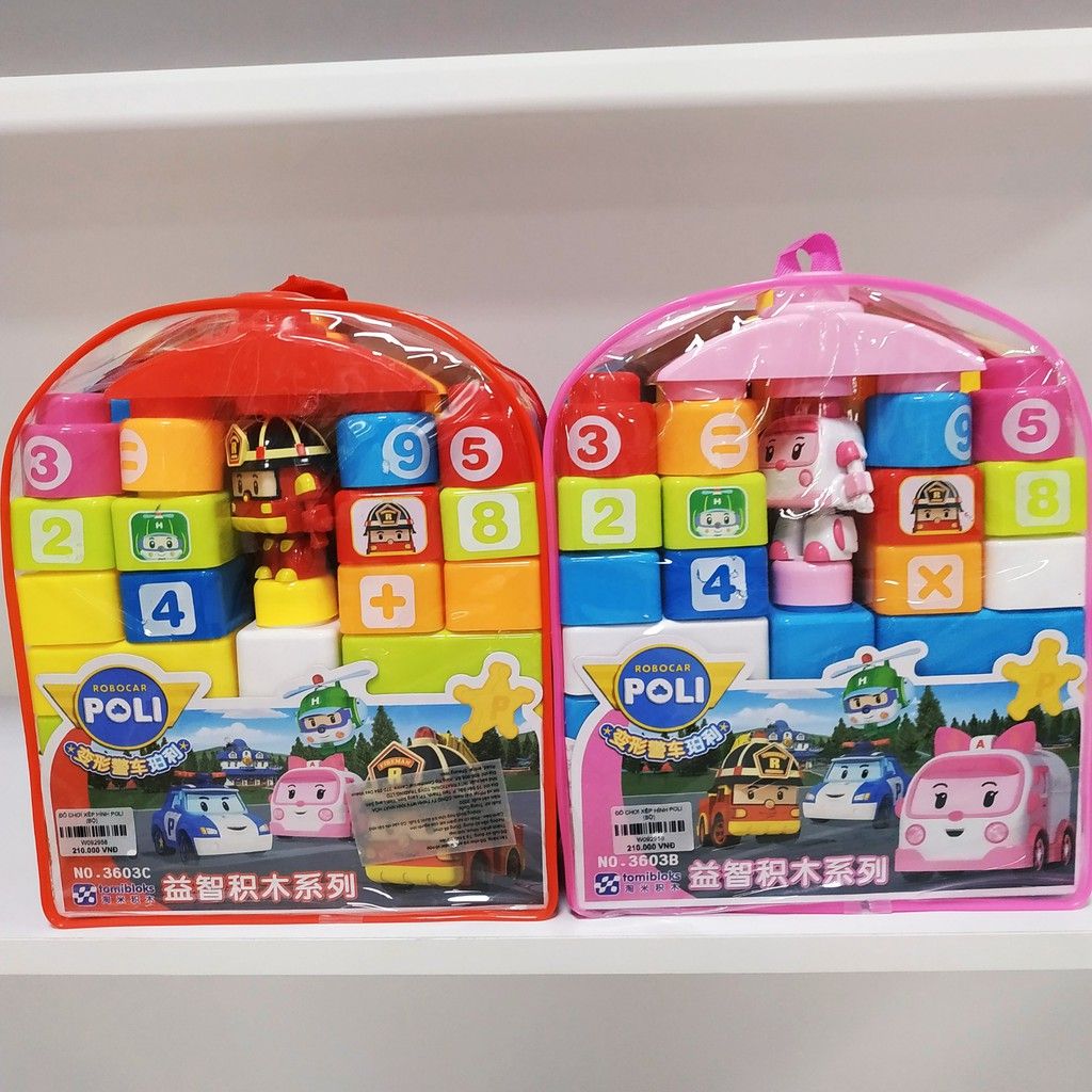Đồ Chơi Xếp Lego Hình Poli Cho Bé