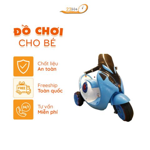 XE MOTO CHO BÉ , XE MÁY ĐIỆN TRẺ EM CHO BÉ GÁI ( XANH _ 2-4 TUỔI )