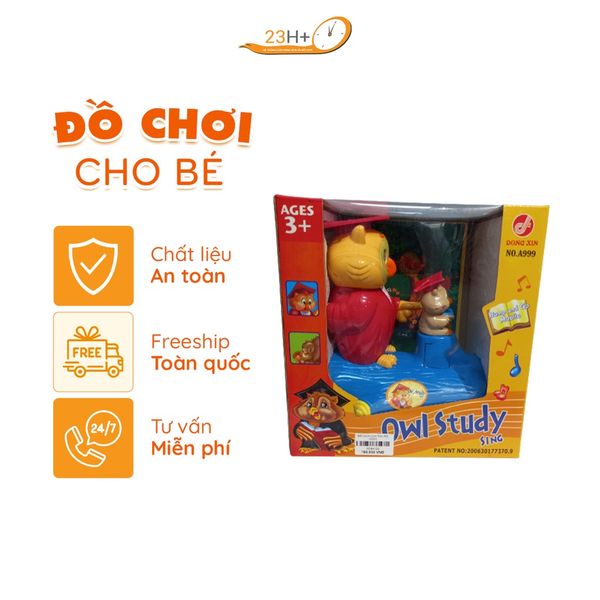 Đồ Chơi Con Cú Dạy Học Có Pin Cho Bé