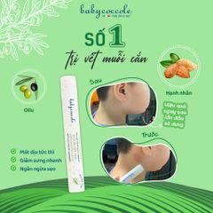 Bút Chấm vết Muỗi Đốt Babycoccole 0M+ Chiết xuất Hạnh Nhân và Dầu oliu 10ml