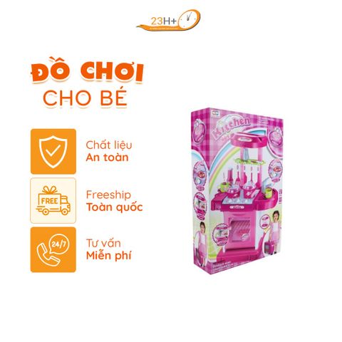 Đồ Chơi Nấu Ăn Cho Bé Gái Màu Hồng Kitchen Set 008-58