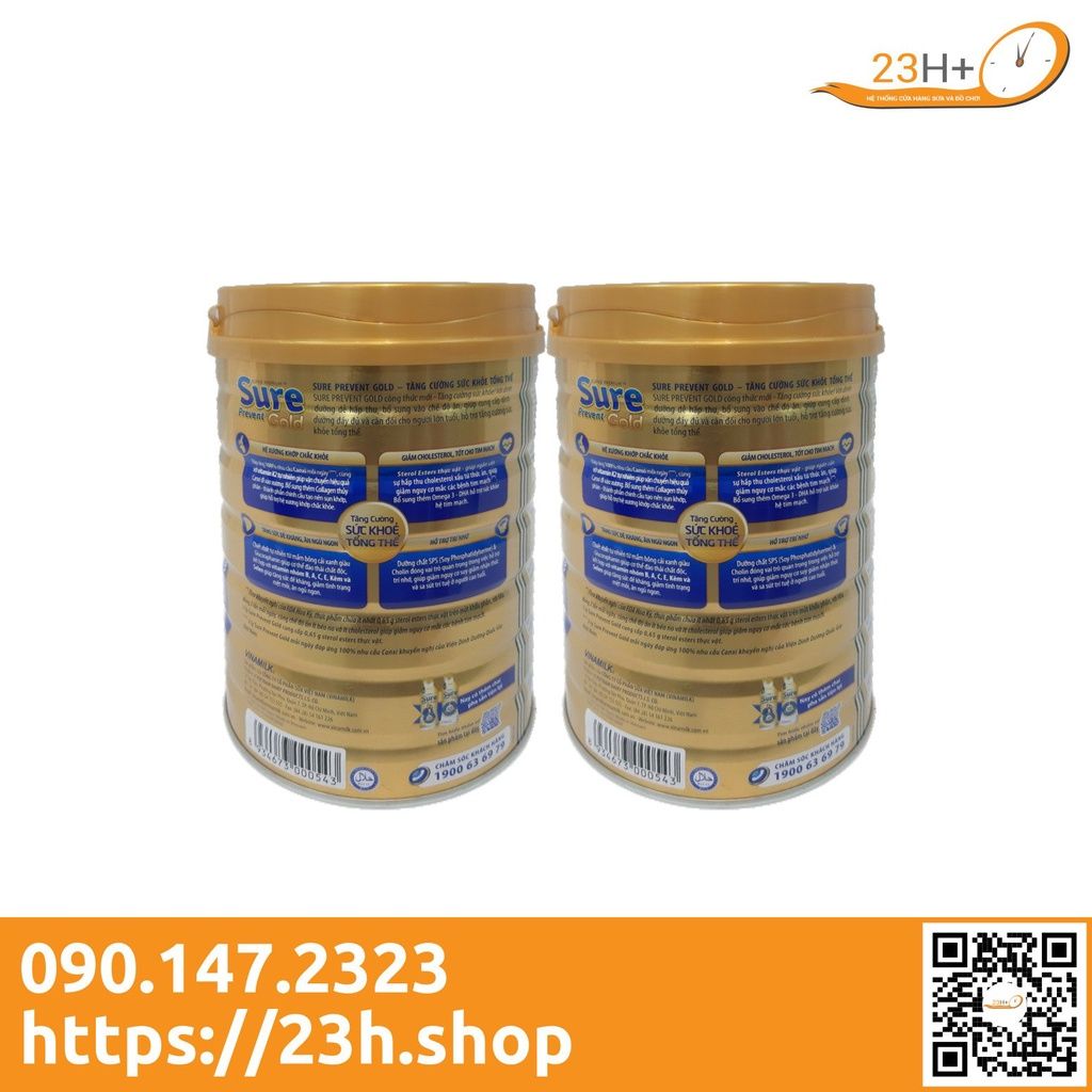 Sữa Bột Vinamilk Sure Prevent Gold 900g Mới