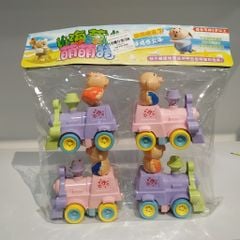 Đồ Chơi Set 4 Xe Hình Đầu Tàu Cho Bé