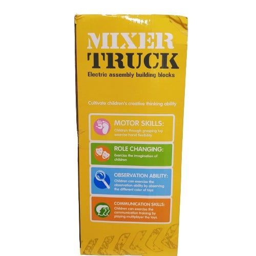 Đồ Chơi Xe Bồn Trộn Bê Tông Màu Vàng Cho Bé Mê Xây Dựng