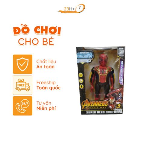 Đồ Chơi Siêu Nhân Nhên Spiderman Biệt Đội Siêu Anh Hùng Bằng Nhựa Cho Bé