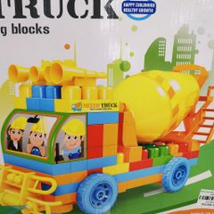 Đồ Chơi Xe Bồn Trộn Bê Tông Màu Vàng Cho Bé Mê Xây Dựng