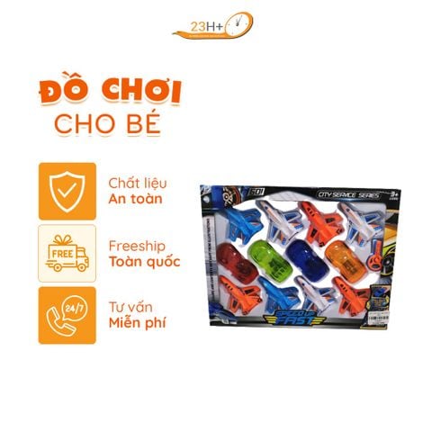 Bộ Đồ Chơi Mô Hình Máy Bay Và Xe Oto Cho Bé – 12 Chiếc