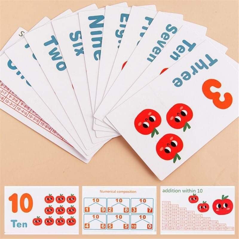 BỘ HỌC TOÁN CÂY TÁO THEO PP MONTESSORI