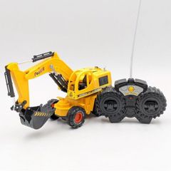 Đồ Chơi Xe Cẩu Điều Khiển Không Dây Màu Vàng Cho Bé