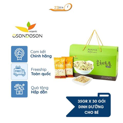 Ngũ Cốc Dinh Dưỡng Hàn Quốc Osondoson hộp 1050g (30 gói x 35g)